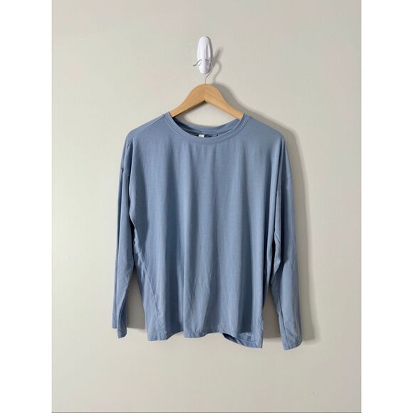 Zella Breathe Long Sleeve Crewneck Split Size Small Athletic T-shirt NEW - Picture 2 of 8